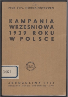 Kampania wrześniowa 1939 roku w Polsce