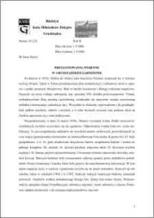 Biuletyn Koła Miłośników Dziejów Grudziądza 2004, Rok 2, nr 18(23) : Przygotowania wojenne w grudziądzkim garnizonie