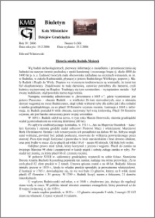 Biuletyn Koła Miłośników Dziejów Grudziądza 2006, Rok 4, nr 6(80) : Historia osiedla Rudnik-Mniszek
