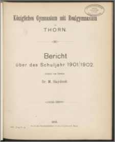 Bericht über das Schuljahr 1901/1902 [...]