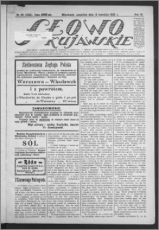 Słowo Kujawskie 1923, R. 6, nr 86