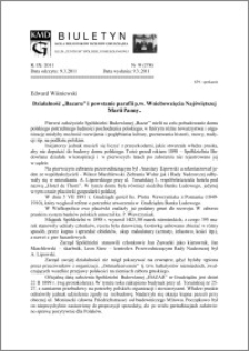 Biuletyn Koła Miłośników Dziejów Grudziądza 2011, Rok IX, nr 9(278): Działalność „Bazaru” i powstanie parafii p.w. Wniebowzięcia Najświętszej Marii Panny