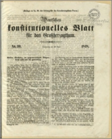 Deutsches konstitutionelles Blatt für das Grossherzogthum, 1848.04.27, nr 10