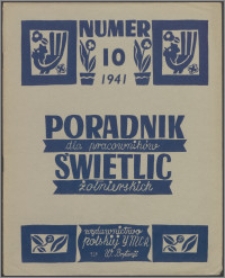 Poradnik dla Pracowników Świetlic Żołnierskich : wydawnictwo Polskiej YMCA w W. Brytanii 1941, nr 10