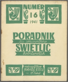 Poradnik dla Pracowników Świetlic Żołnierskich : wydawnictwo Polskiej YMCA w W. Brytanii 1941, nr 16