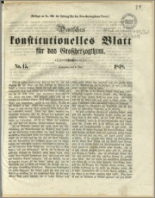 Deutsches konstitutionelles Blatt für das Grossherzogthum, 1848.05.04, nr 15