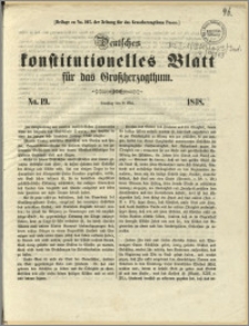 Deutsches konstitutionelles Blatt für das Grossherzogthum, 1848.05.09, nr 19