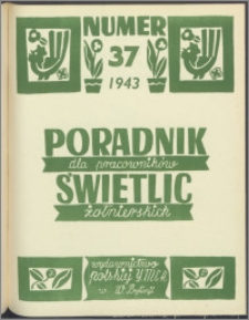 Poradnik dla Pracowników Świetlic Żołnierskich : wydawnictwo Polskiej YMCA w W. Brytanii 1943, nr 9 (37)