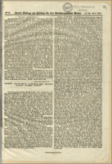 Beilage zur Zeitung der Grossherzogthums Posen, 1848.04.28