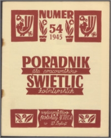 Poradnik dla Pracowników Świetlic Żołnierskich : wydawnictwo Polskiej YMCA w W. Brytanii 1945, nr 54