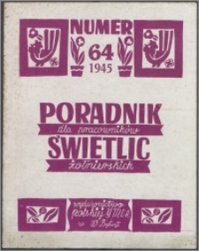 Poradnik dla Pracowników Świetlic Żołnierskich : wydawnictwo Polskiej YMCA w W. Brytanii 1945, nr 64