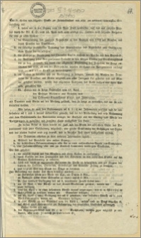 Ew. u. theilen wir folgende Punkte zur Kenntnisnahme und resp. zur weiteren schleunigsten Veranlassung mit (...) : Bromberg, den 19. April 1848