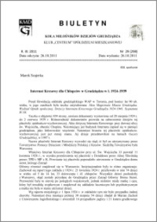 Biuletyn Koła Miłośników Dziejów Grudziądza 2011, Rok IX, nr 29(298): Internat Kresowy dla Chłopców w Grudziądzu w l. 1924-1939