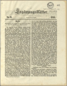Ergänzungsblätter, 1848.08.06, nr 11