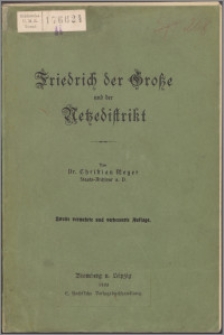Friedrich der Große und der Netzedistrikt