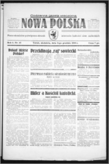 Nowa Polska 1933, R. 1, nr 15