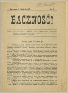 Baczność! Nr 3, 7 kwietnia 1917