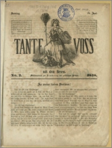 Tante Voss mit dem Besen. : Missionsblatt zur Bekehrung der politischen Heiden, No 2, 25. Juni. 1848