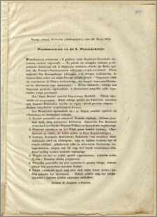 Postanowienie co do X. Poznańskiego. / Wyciąg z Gazety Berlińskiej (Zeitungshalle) z dnia 26. Marca 1848