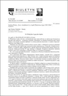 Biuletyn Koła Miłośników Dziejów Grudziądza 2009, Rok 7, nr 30(222) : Dr Władysław Łęga jako kapłan