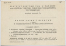 [Zaproszenie. Incipit] Instytut Historii UMK w Toruniu oraz Oddział Toruński Polskiego Towarzystwa Historycznego uprzejmie zapraszają Ob. .... na Posiedzenie Naukowe z okazji 25 rocznicy powstania Polskiej Partii Robotniczej ... 10 kwietnia 1967 r