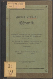 Schilderung aus dem Leben der preuss-littauischen Landbewohner des 18. und 19. Jahrhunderts mit Anmerkungen v. Gossler