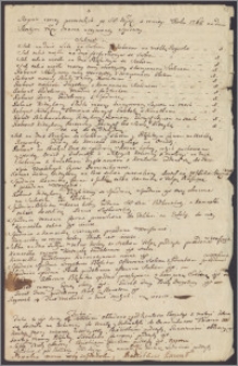 "Regestr rzeczy pozostałych po S: V:....z rewizji w roku 1765 w dniu szóstym miesiąca marca uczynionej spisany"