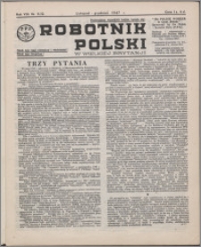 Robotnik Polski w Wielkiej Brytanji 1947, R. 8 nr 11-12