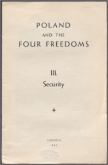 Poland and the four freedoms 3, Security