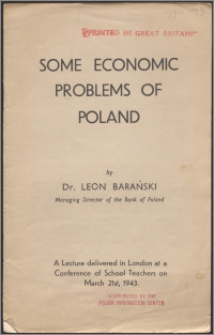 Some economic problems of Poland