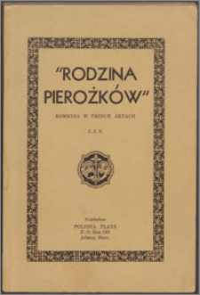 "Rodzina Pierożków" : komedja w trzech aktach