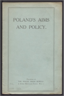Poland's aims and policy