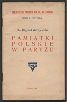 Pamiątki polskie w Paryżu