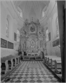 Gidle. Kościół pw. Wniebowzięcia Najświętszej Maryi Panny. Ołtarz w kaplicy cudownej figury