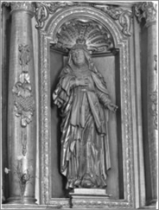 Gidle. Kościół pw. Wniebowzięcia Najświętszej Maryi Panny. Ołtarz w kaplicy cudownej figury - fragment