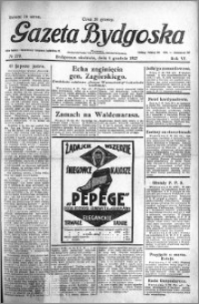 Gazeta Bydgoska 1927.12.04 R.6 nr 279