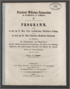 Friedrich-Wilhelms-Gymnasium zu Greiffenberg in Pommern. IV