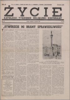 Życie : katolicki tygodnik religijno-kulturalny 1950, R. 4 nr 3 (134)