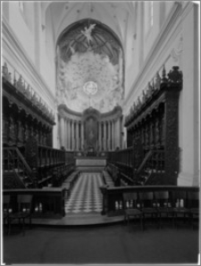 Gdańsk Oliwa [Katedra pw. Trójcy Świętej, Najświętszej Maryi Panny i św. Bernarda – widok prezbiterium]