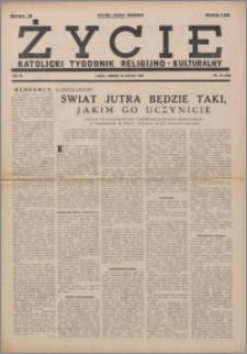 Życie : katolicki tygodnik religijno-kulturalny 1950, R. 4 nr 25 (156)