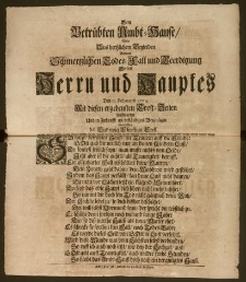 Dem betrübten Ambt-Hause, Wolte Aus hertzlichem Beyleiden Bey dem Schmertzlichen Todes-Fall und Beerdigung Seines Herrn und Hauptes Den 11. Februarii 1704. Mit diesen ergebensten Trost-Zeilen Auffwarten Und in Zukunfft ein beständiges Vergnügen Anwünschen M. Ludewig Christian Crell