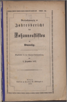 Jahresbericht des Johannesstiftes zu Danzig 25 (1877)