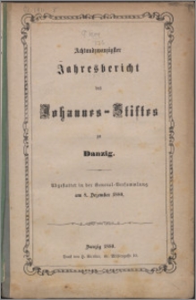 Jahresbericht des Johannes-Stiftes zu Danzig 28 (1880)