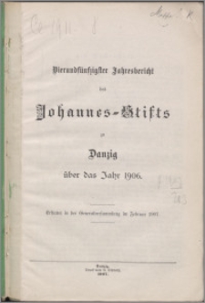 Jahresbericht des Johannes-Stifts zu Danzig über das Jahr 1906, 54