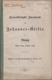 Jahresbericht des Johannes-Stifts zu Danzig über das Jahr 1911, 59