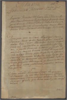 August II król polski wydaje szczegółową ordynację dla reasumowanych aktem z 21 XI 1710 królewskich sądów skarbowych