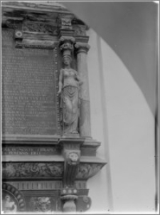 Gdańsk [Kościół Najświętszej Marii Panny – fragment epitafium Johanna i Dorothy Brandes]