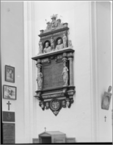 Gdańsk [Kościół Najświętszej Marii Panny – fragment epitafium Johanna i Dorothy Brandes]