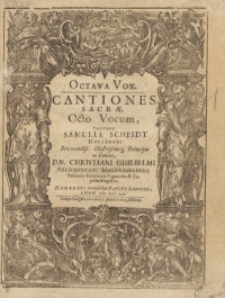 Cantiones Sacræ, Octo Vocum. Octava vox