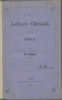 Die Aeltere Chronik von Oliva